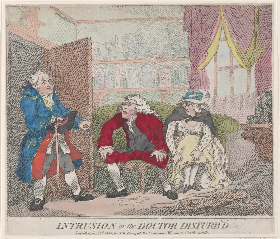 Intrusion, or The Doctor Disturb'd by Thomas Rowlandson