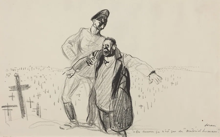 En somme ca n'est que du "materiel humain." by Jean-Louis Forain