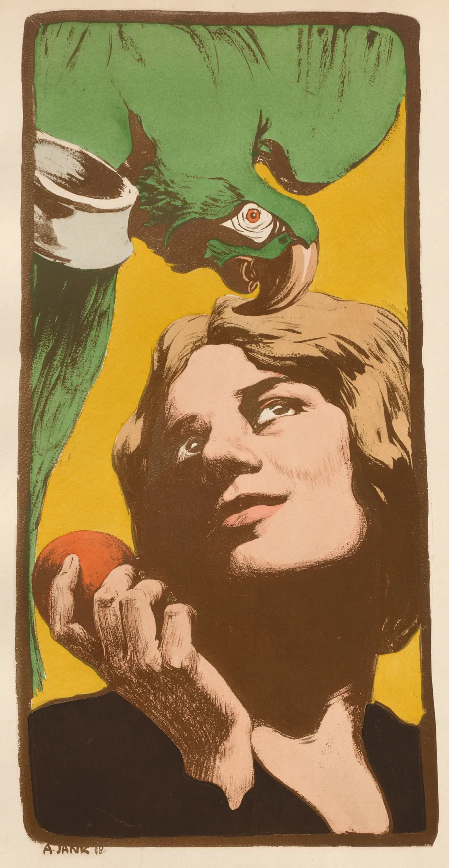 La Femme au Perroquet by Angelo Jank