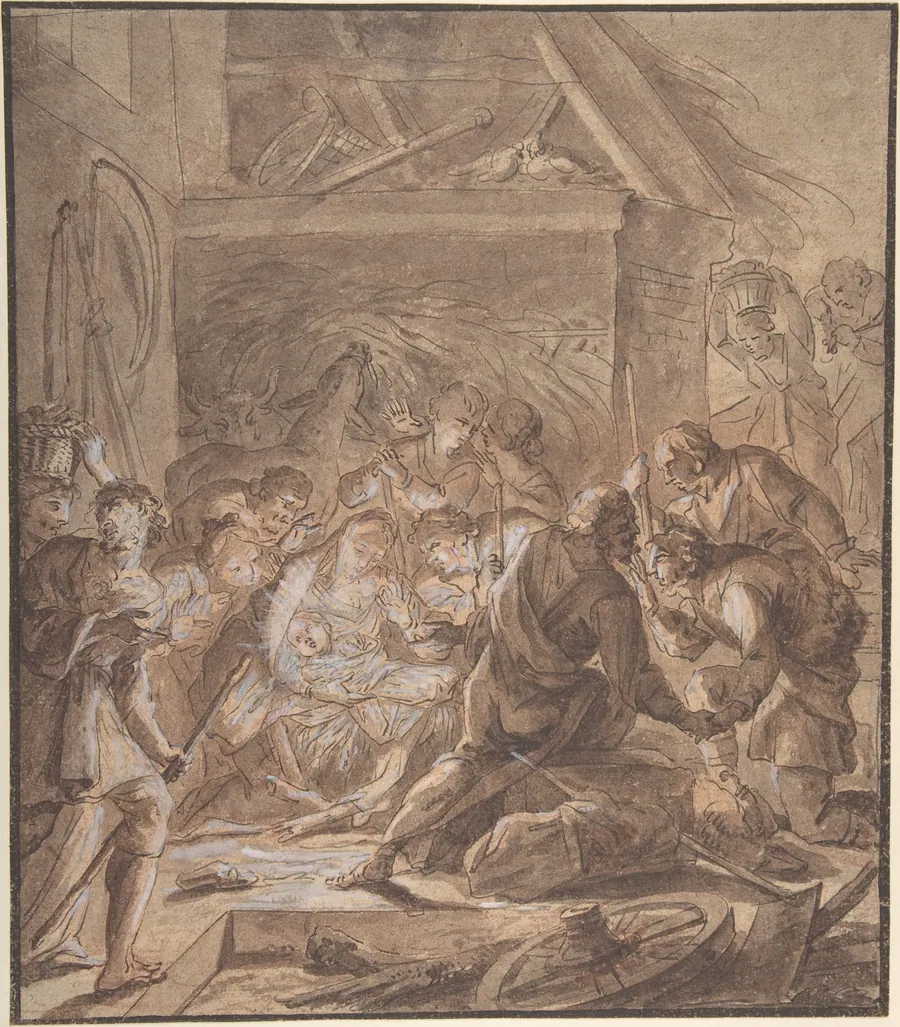 Adoration of the Shepards by Johann Daniel Preissler