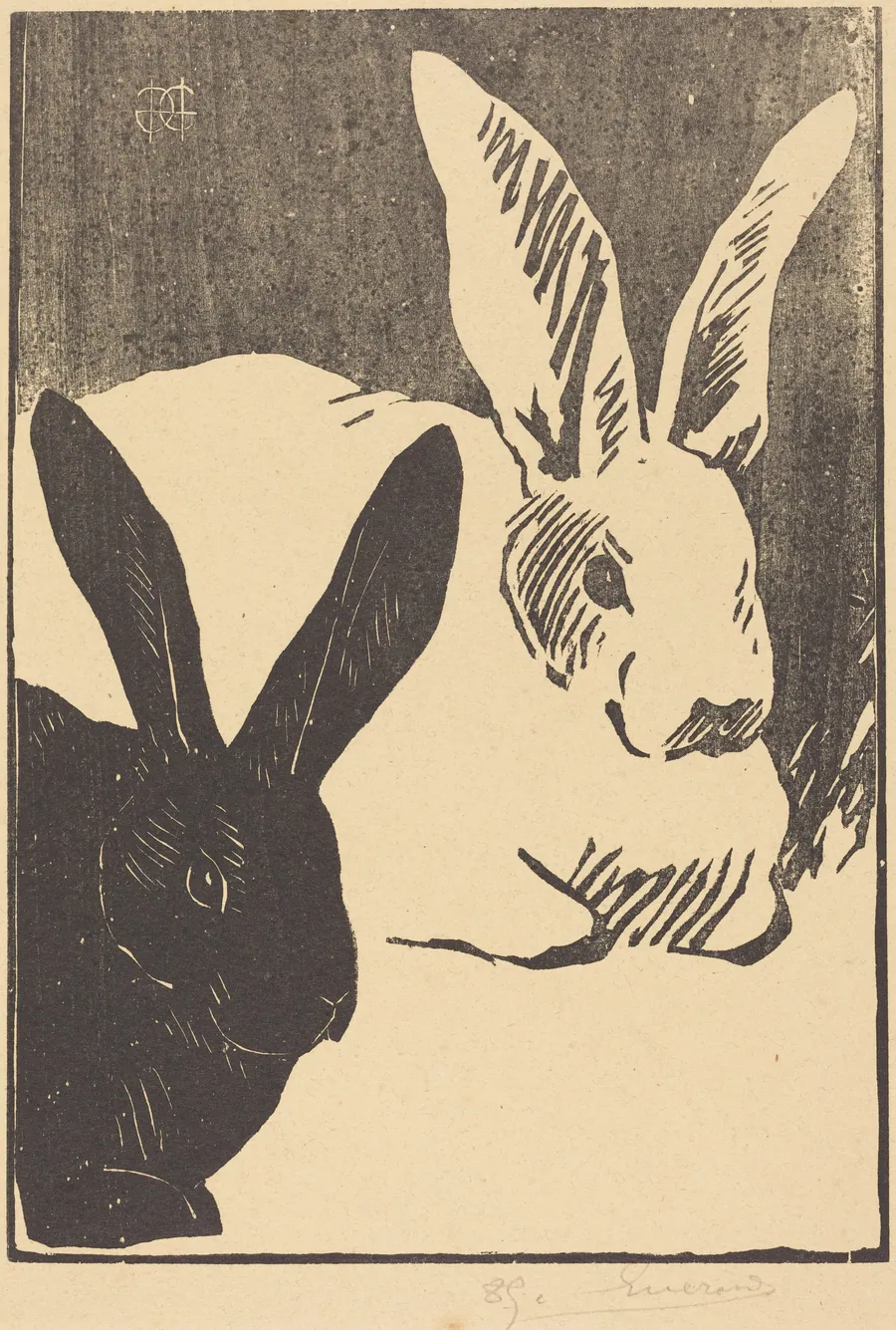 Rabbits (Les Lapins) by Henri-Charles Guérard