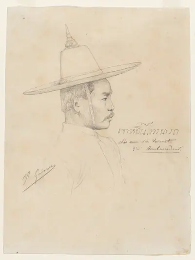 Study for "The Reception of the Siamese Ambassadors at Fontainebleau"