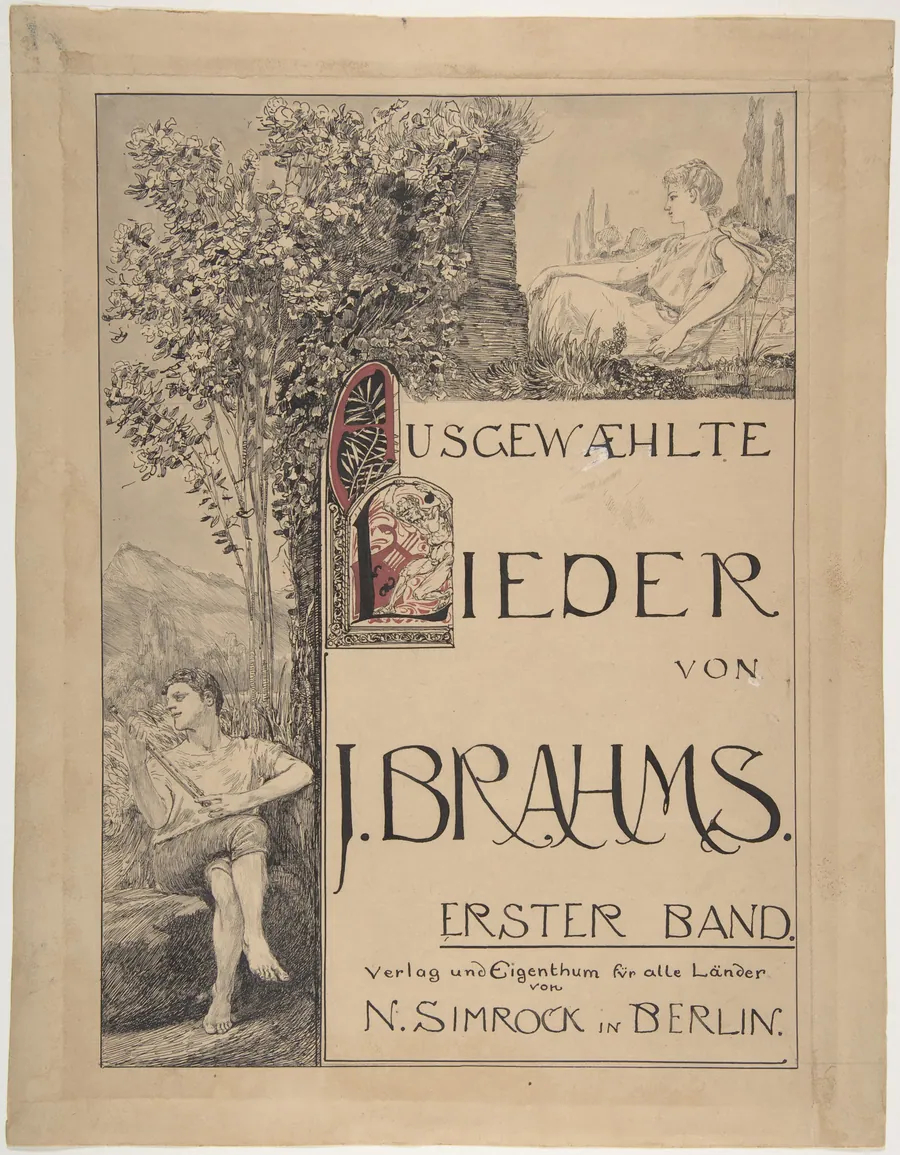 Design for a Title Page for Sheet Music by Max Klinger
