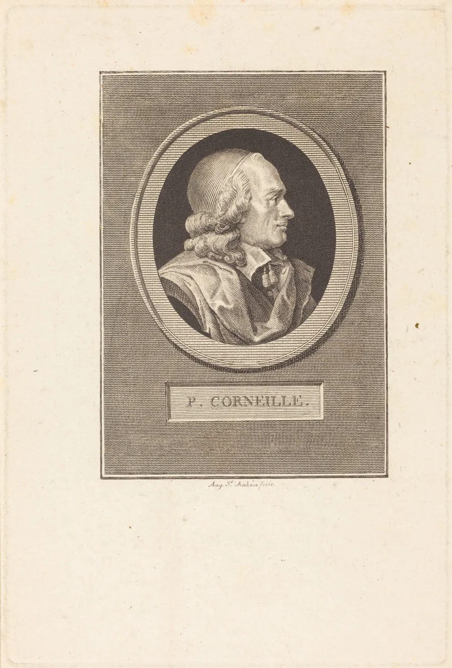 Pierre Corneille by Augustin de Saint-Aubin