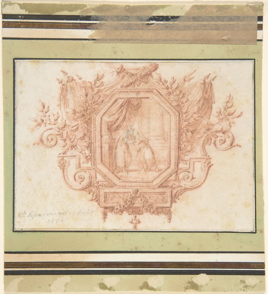 Study for a Tailpiece by Charles Dominique Joseph Eisen