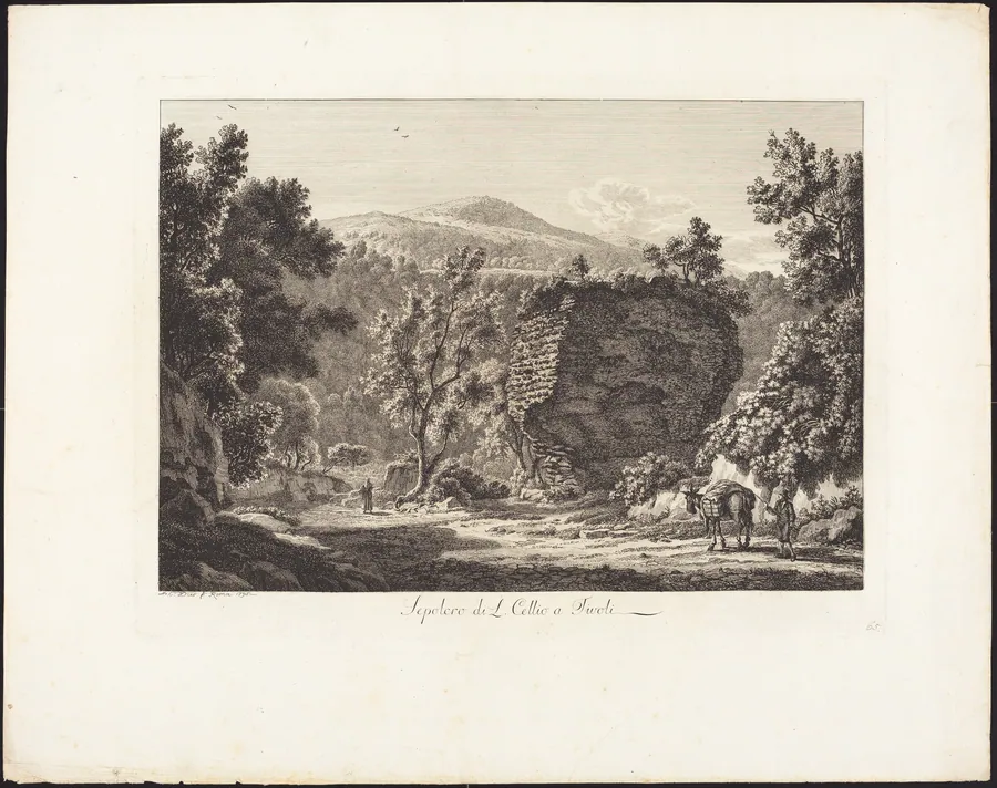 Sepolcro di L. Cellio a Tivoli by Albert Christoph Dies