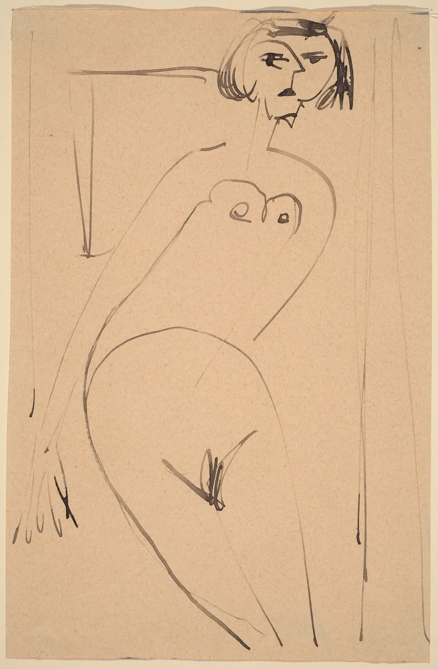 Nude by Ernst Ludwig Kirchner