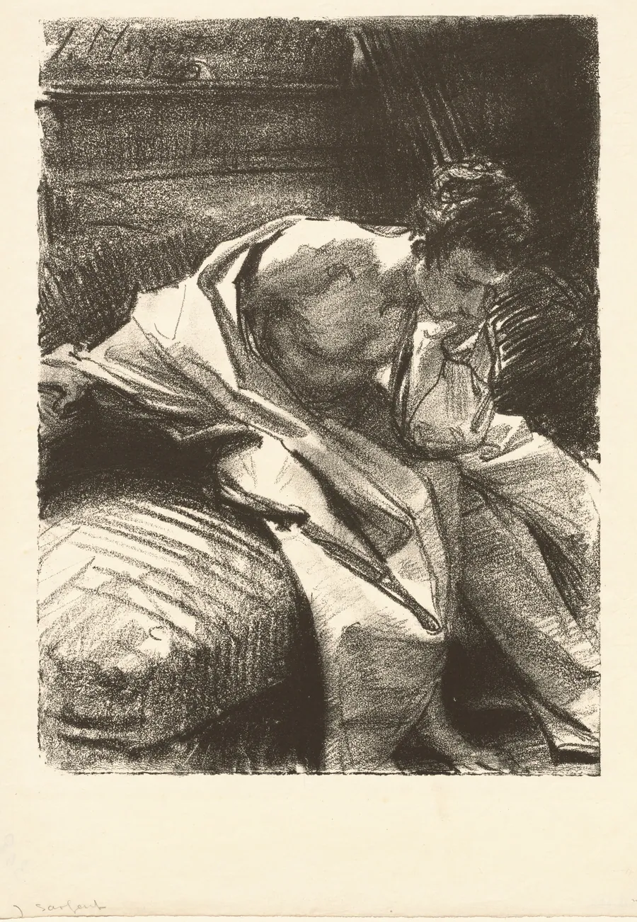 Study of a Young Man, Seated by John Singer Sargent
