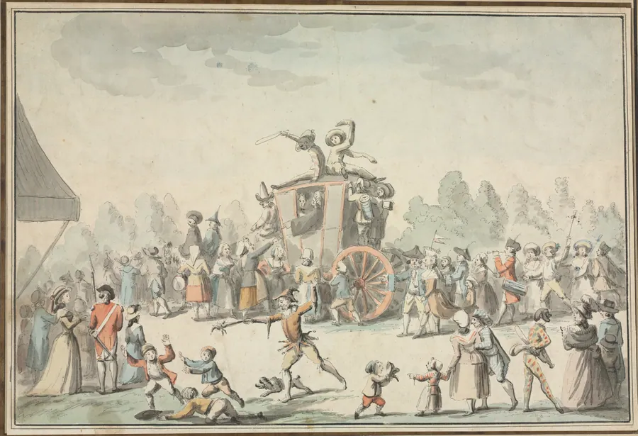 Scène de Carnaval by Philibert Louis Debucourt